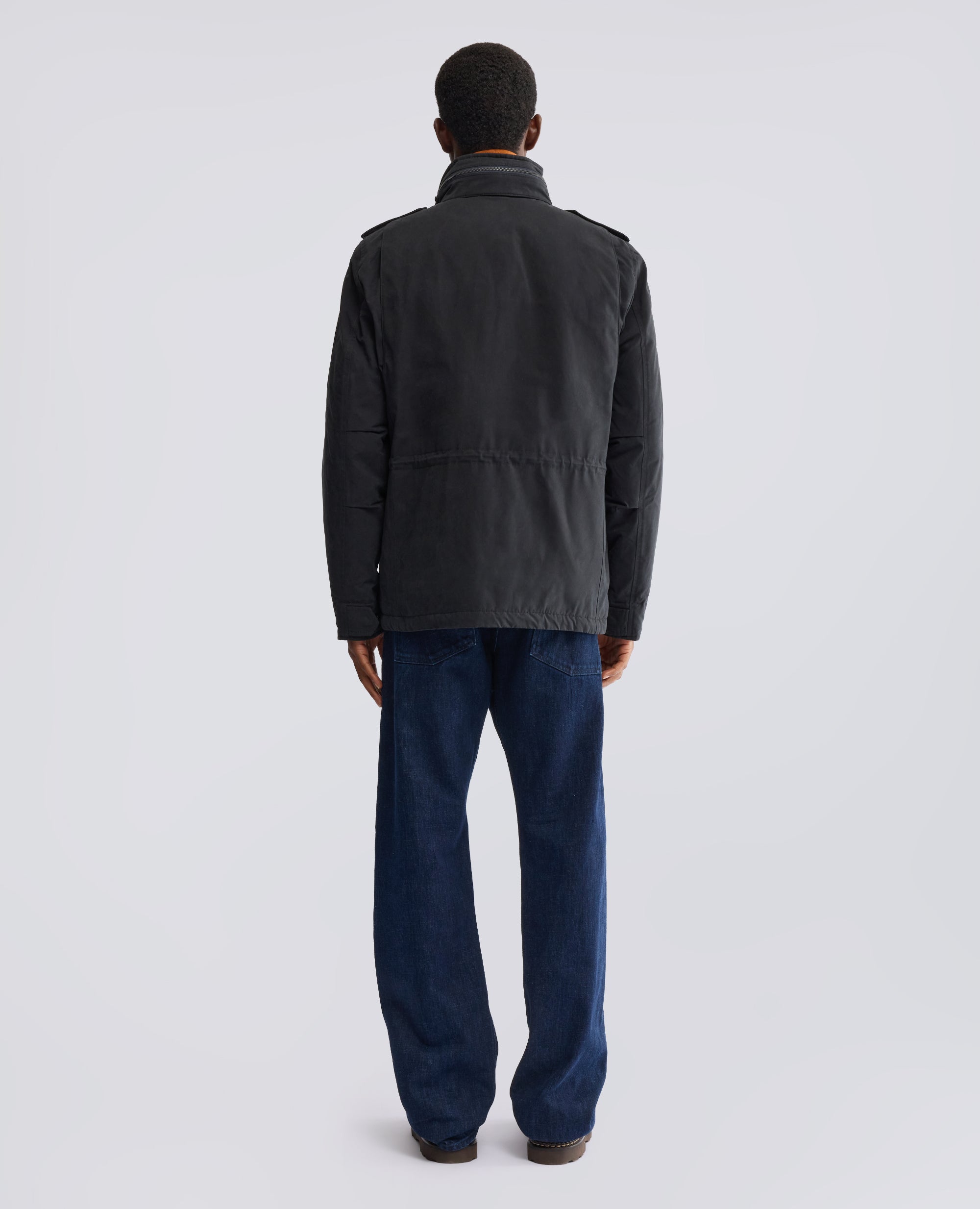 MINI FIELD JACKET IN TELA DRY WAX CON OVATTA THERMORE® - BLU - ASPESI