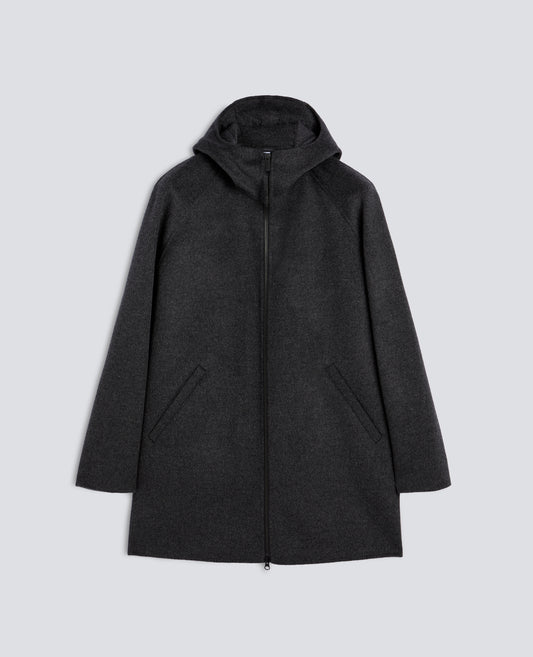 BLOUSON EN DOUBLE LAINE - GRIGIO - ASPESI