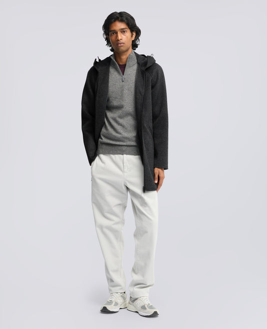 BLOUSON EN DOUBLE LAINE - GRIGIO - ASPESI
