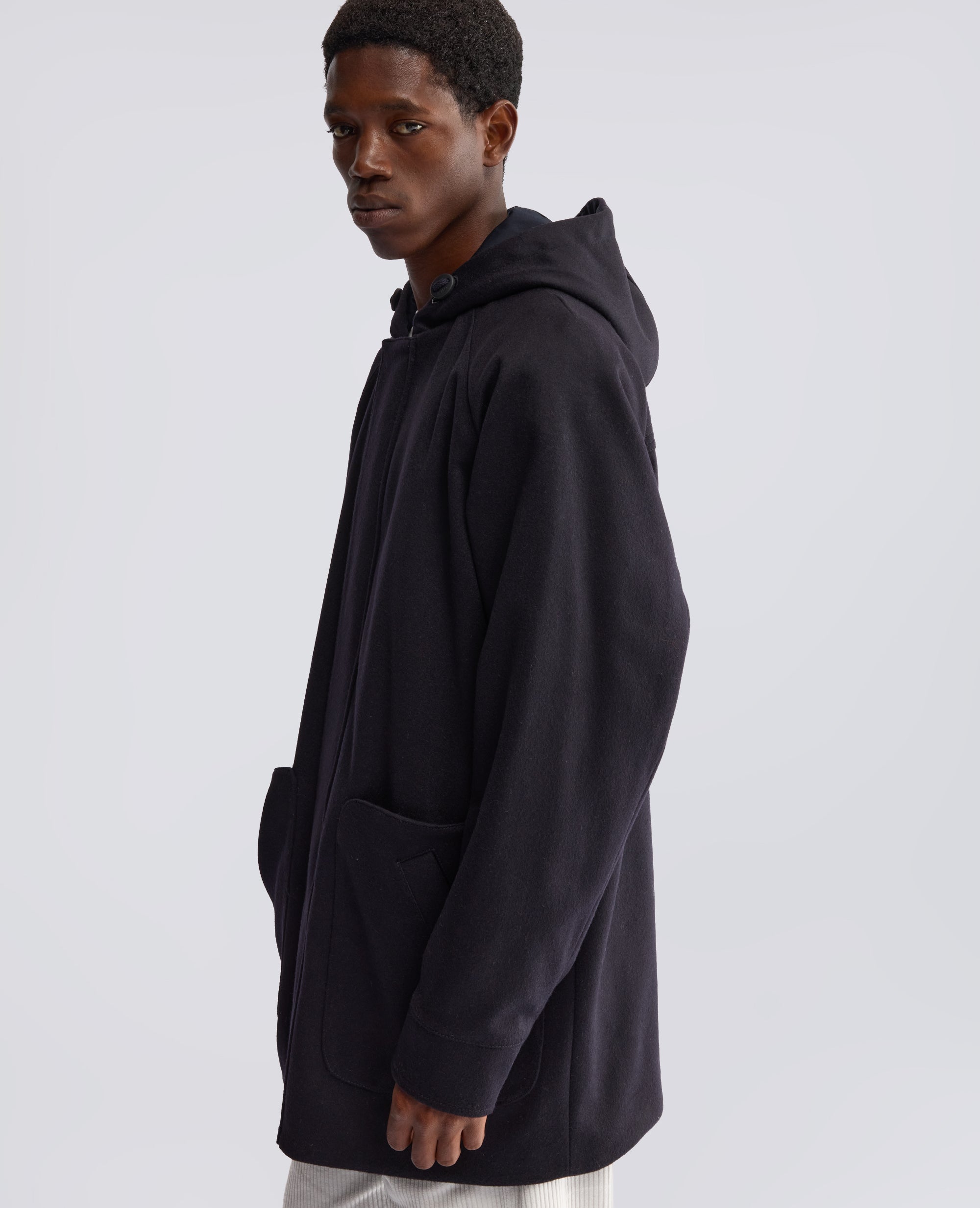 PARKA IN LODEN DI LANA E ALPACA CON OVATTA THERMORE® - BLU - ASPESI