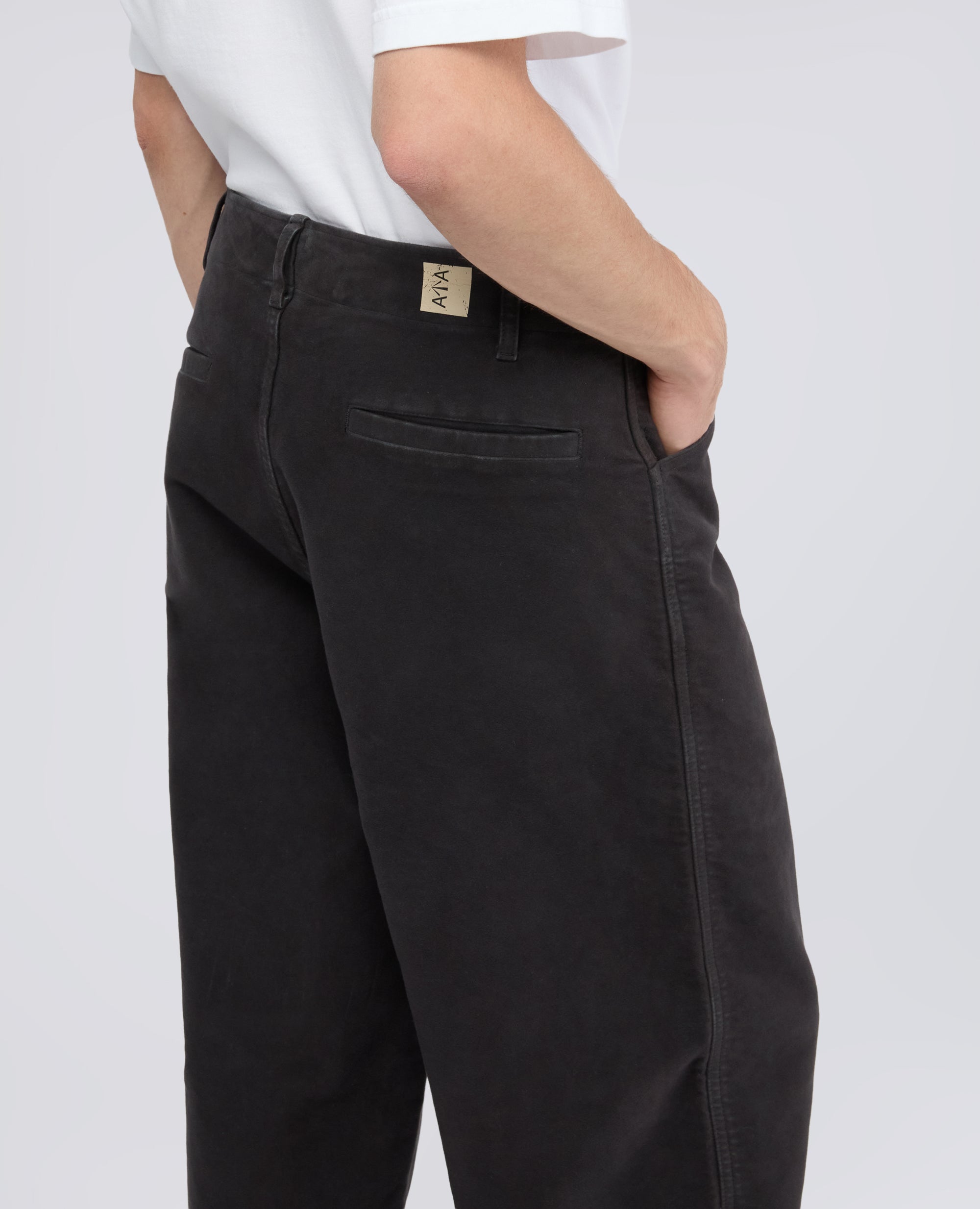 PANTALONE IN FUSTAGNO DI COTONE TINTO CAPO - MARRONE - ASPESI