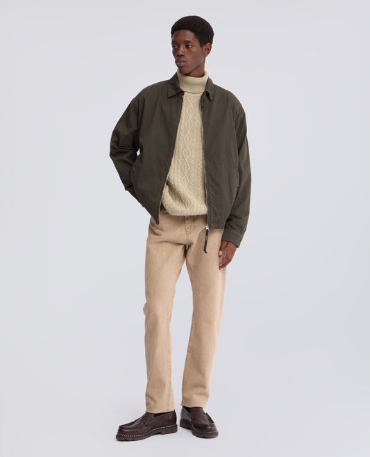 COTTON DENIM TROUSERS - BEIGE - ASPESI