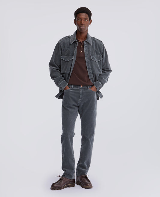 1000-LINE COTTON CORDUROY FIVE-POCKET TROUSERS - GREY - ASPESI