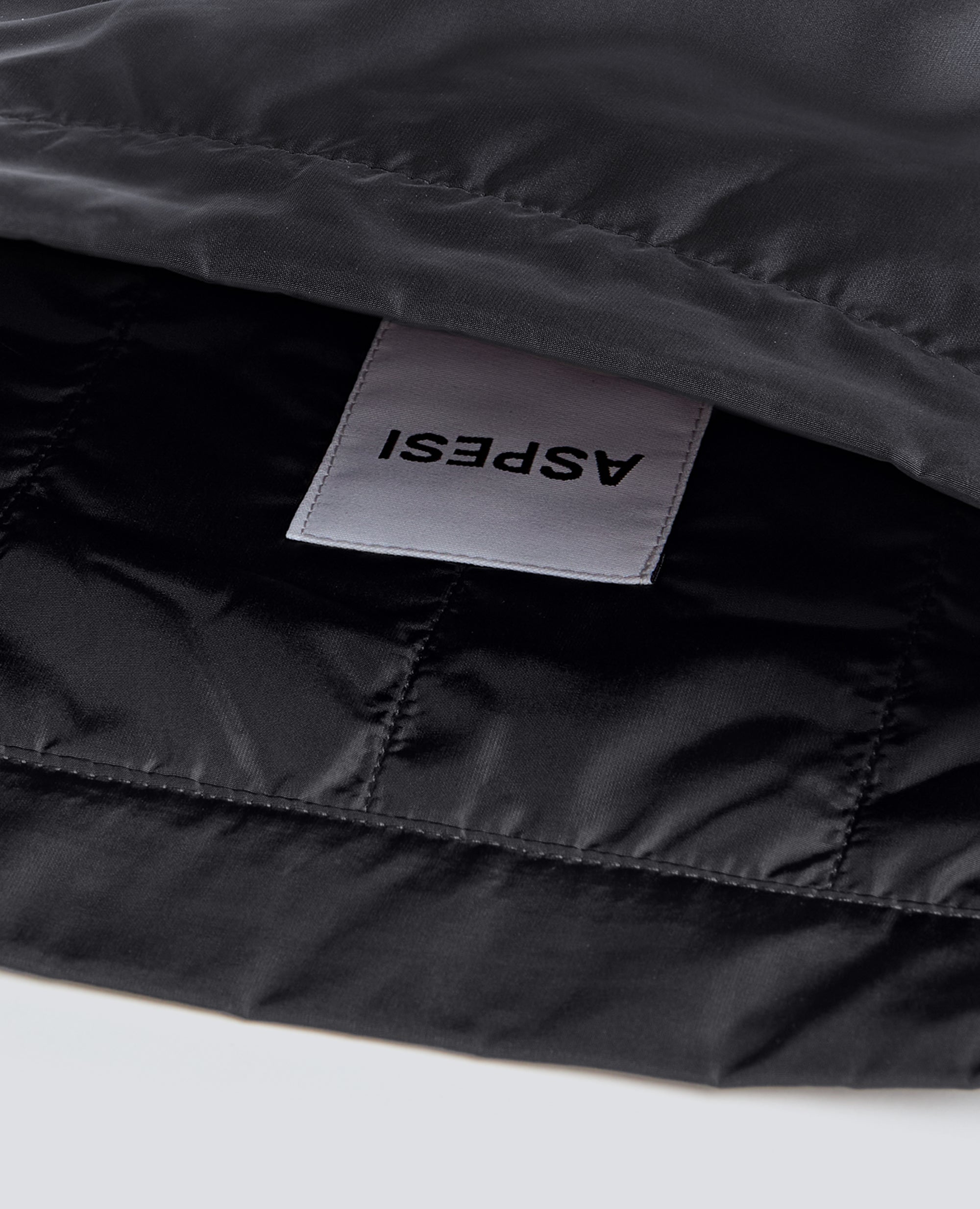 BOLSO SACO CON BANDOLERA EN NAILON - NEGRO - ASPESI