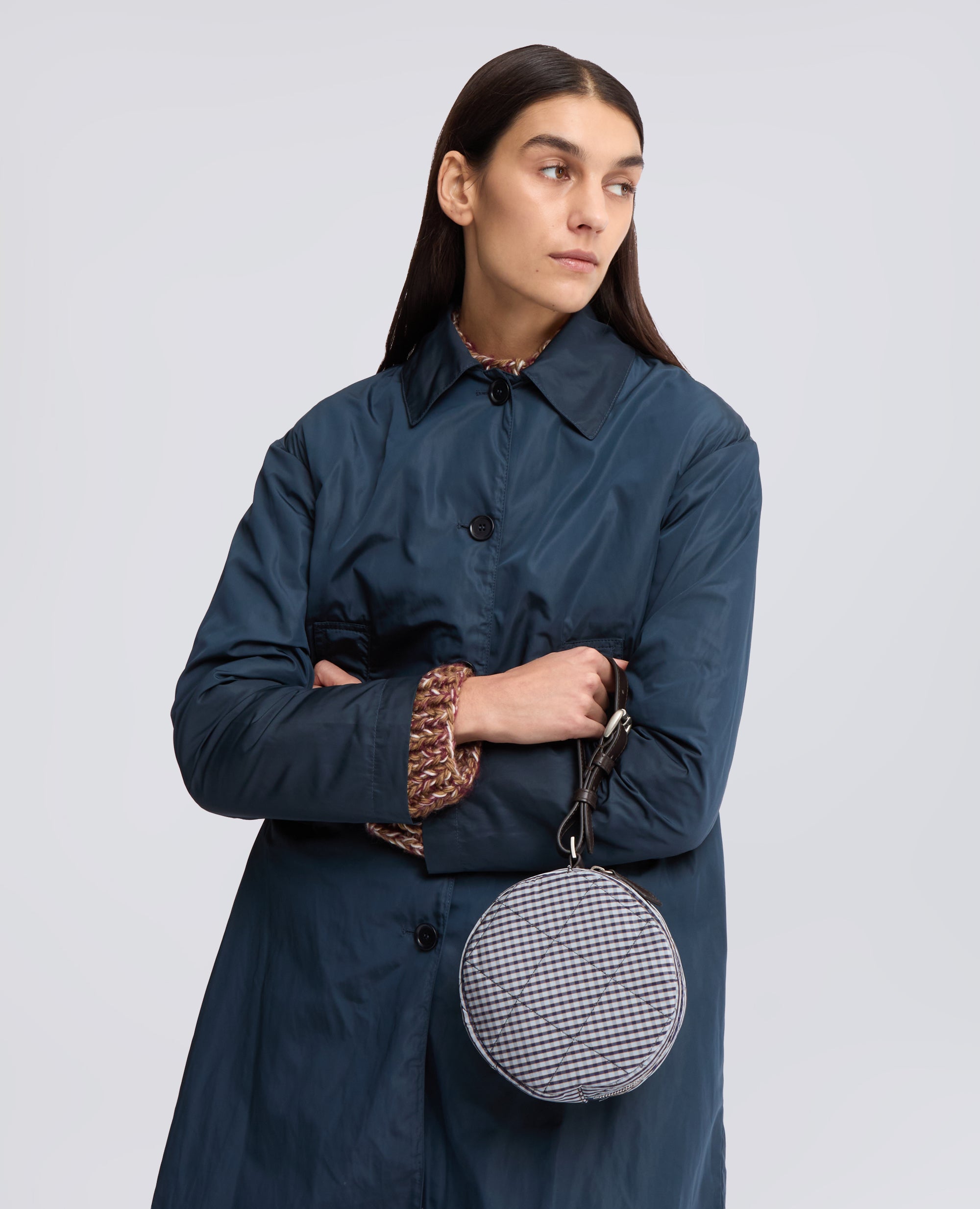 BOLSO DE MANO ACOLCHADO DE TAFETAN - MULTICOLOR - ASPESI