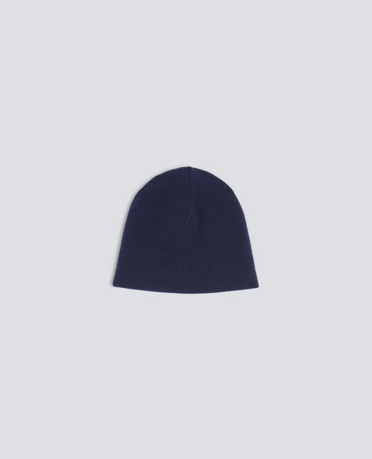 WOOL, CASHMERE AND YAK BEANIE - BLU - ASPESI