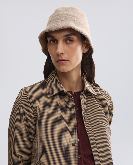 CAPPELLO IN LANA E CASHMERE - BEIGE - ASPESI