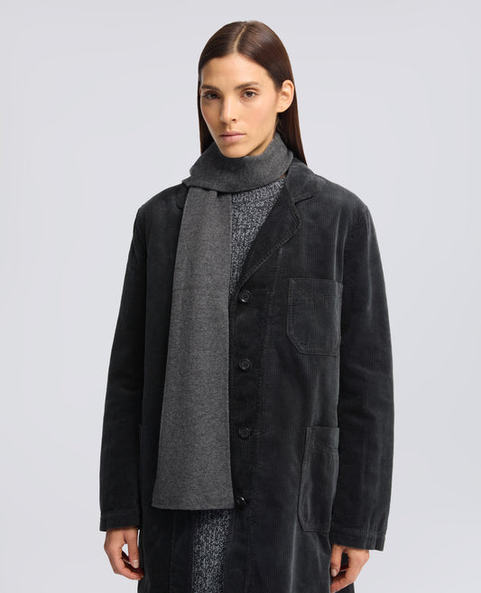 WOOL, CASHMERE AND YAK SCARF - GRIGIO - ASPESI