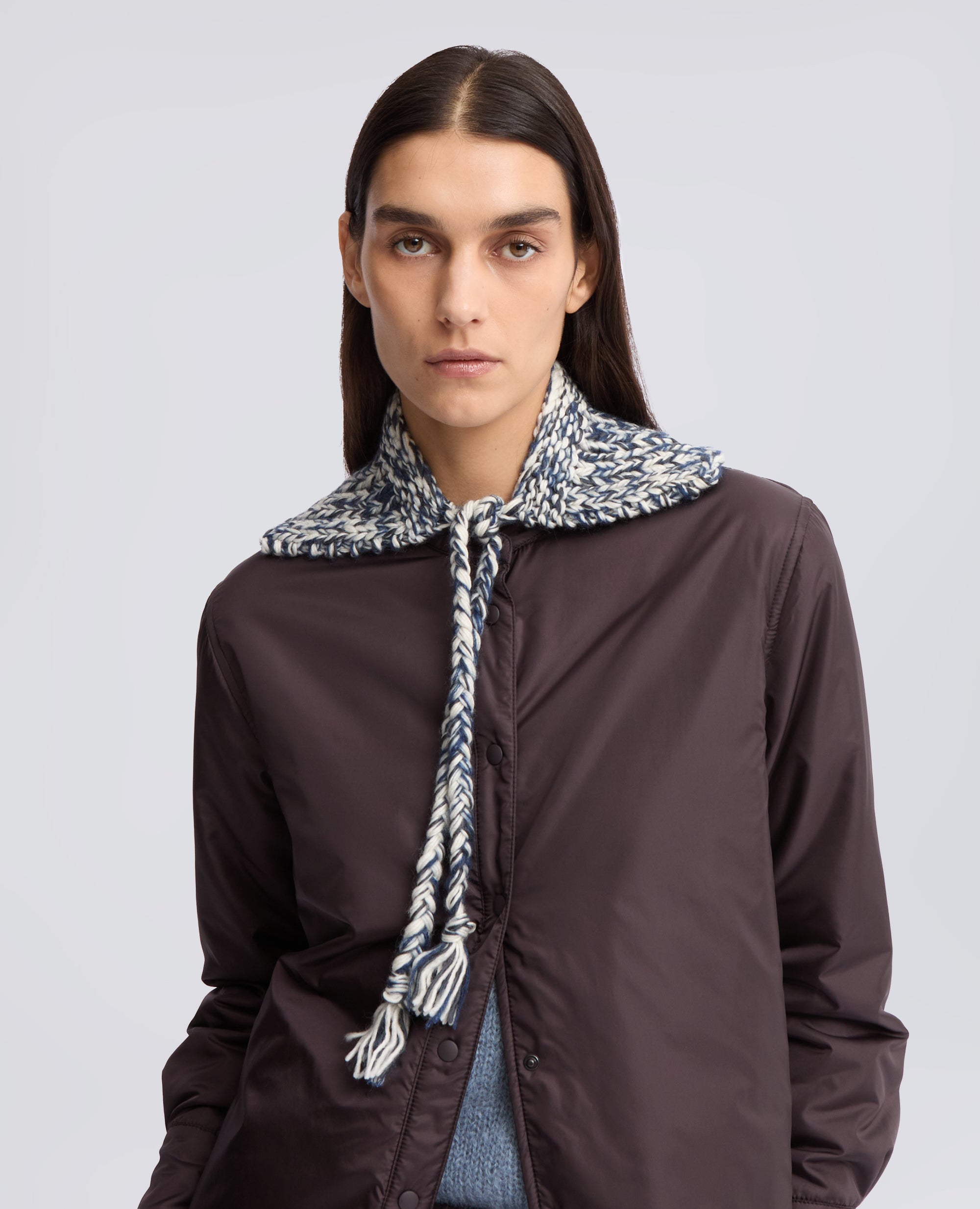 COLLETTO IN LANA VERGINE E MOHAIR FATTO A MANO - MULTICOLOR - ASPESI