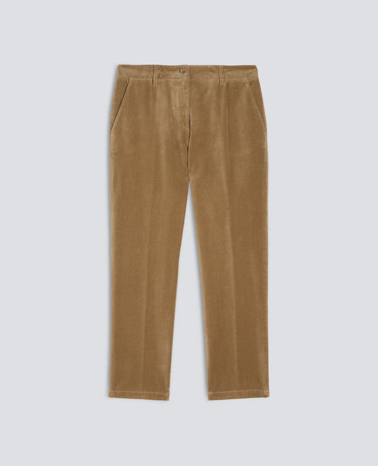 PANTALON DE TERCIOPELO LISO - BEIGE - ASPESI