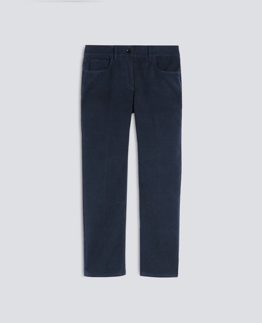 PANTALON DE FUSTAN ELASTICO - BLU - ASPESI