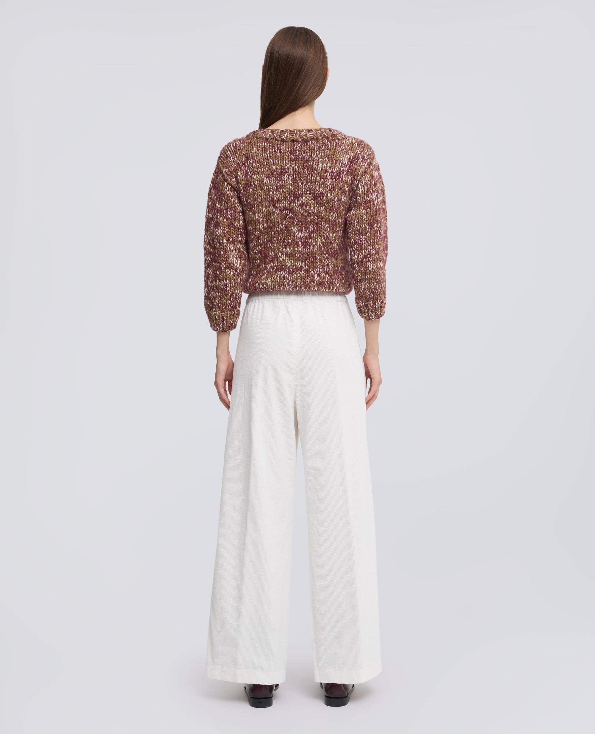 PANTALONE IN VELLUTO A COSTE CON ELASTICO - NATURALE - ASPESI