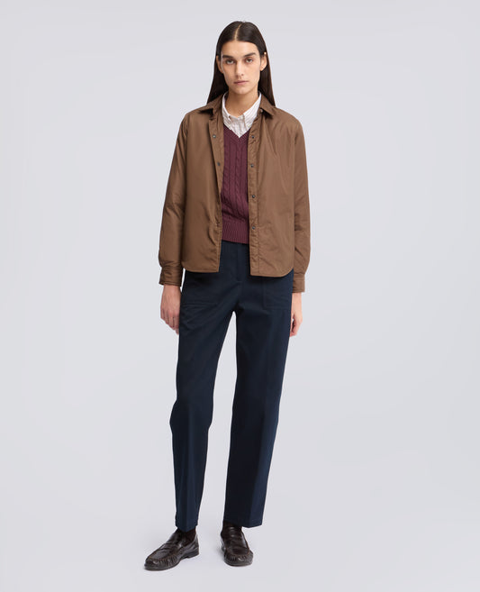 HOSE AUS BAUMWOLL-GABARDINE - BLAU - ASPESI