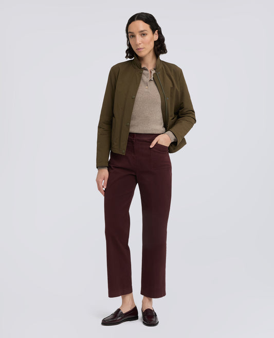 HOSE AUS BAUMWOLL-GABARDINE - ROSSO - ASPESI