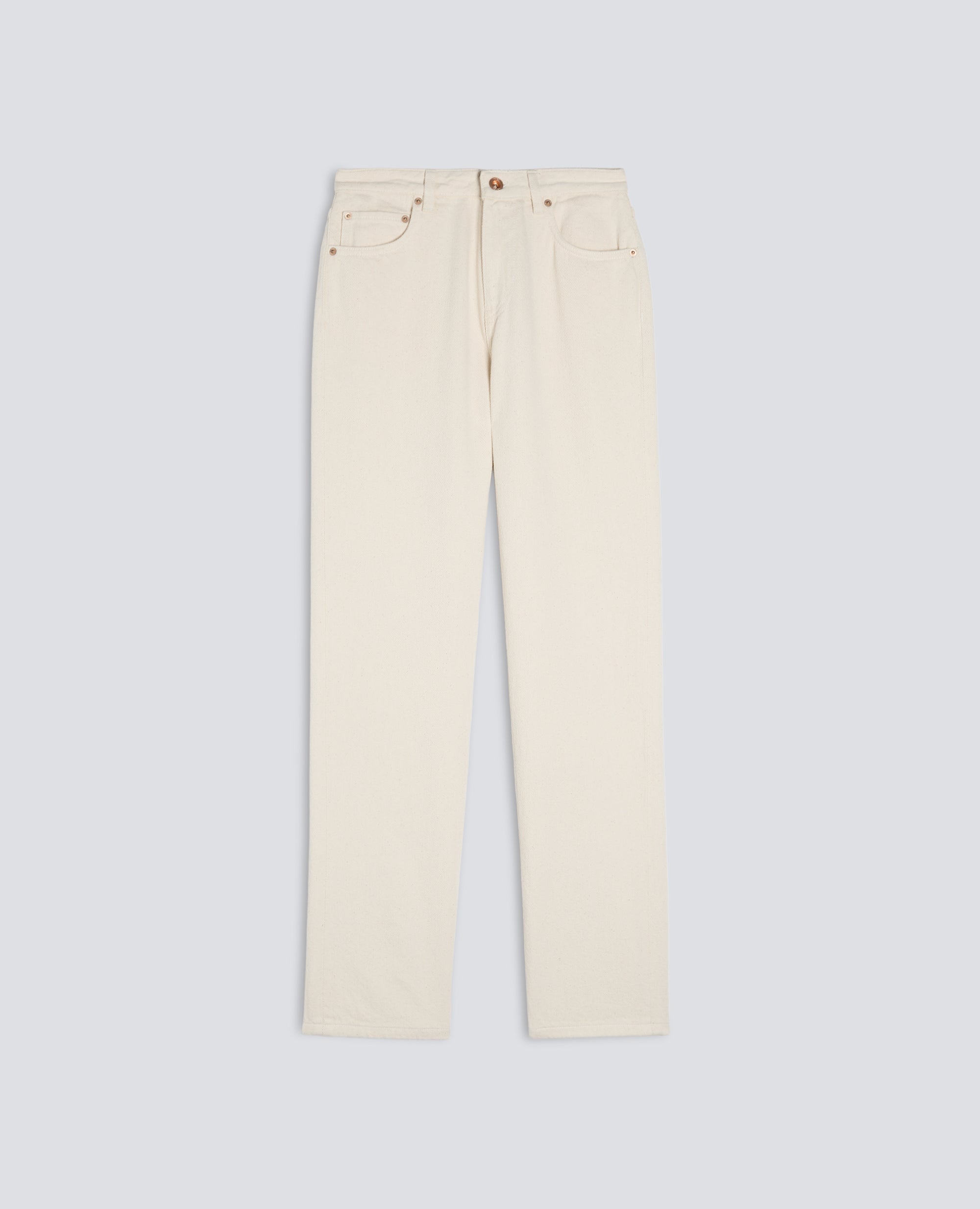 HOSE AUS DENIM MIT HOHER LEIBHÖHE - NATURALE - ASPESI