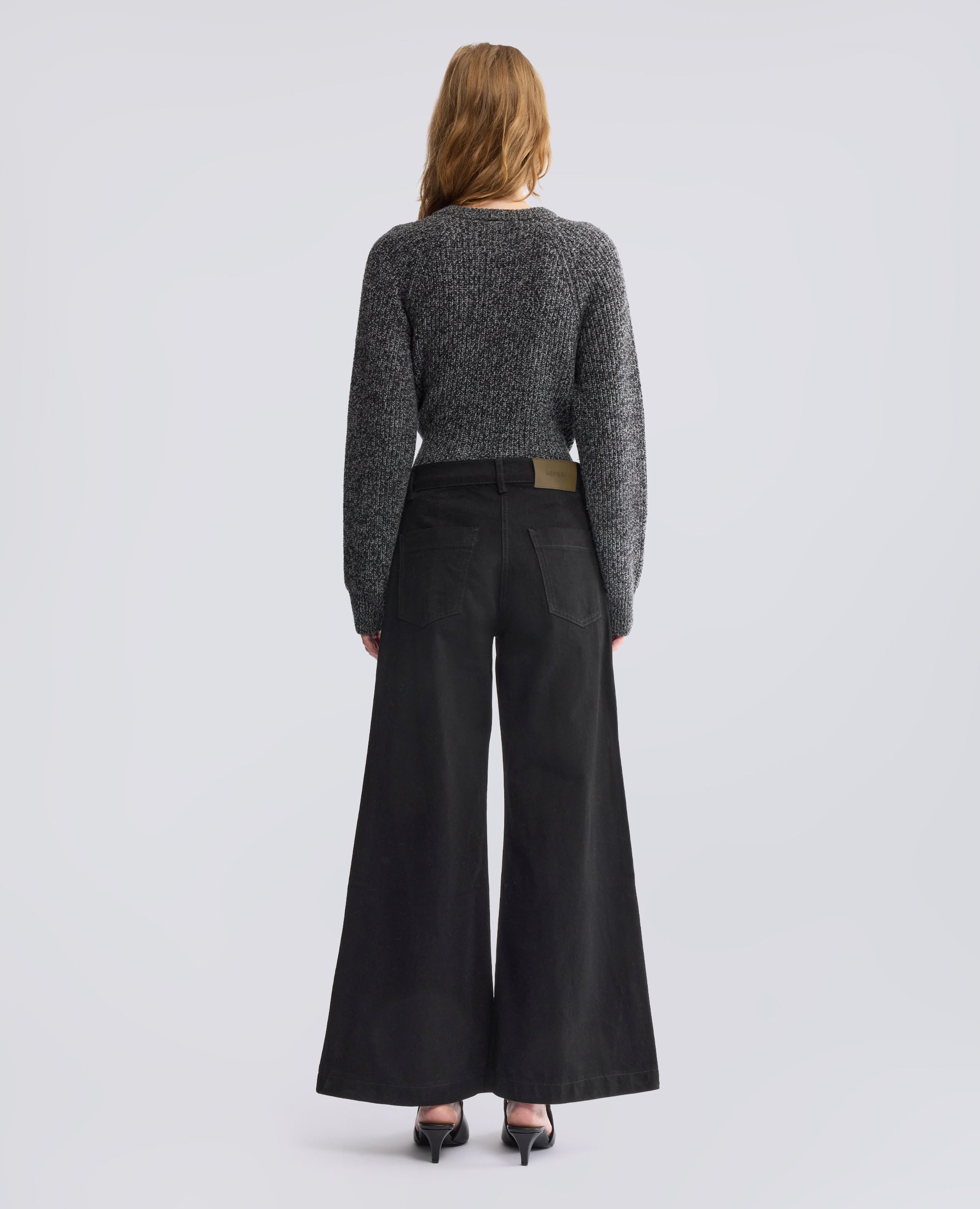 HOSE AUS BAUMWOLL-DENIM - SCHWARZ - ASPESI