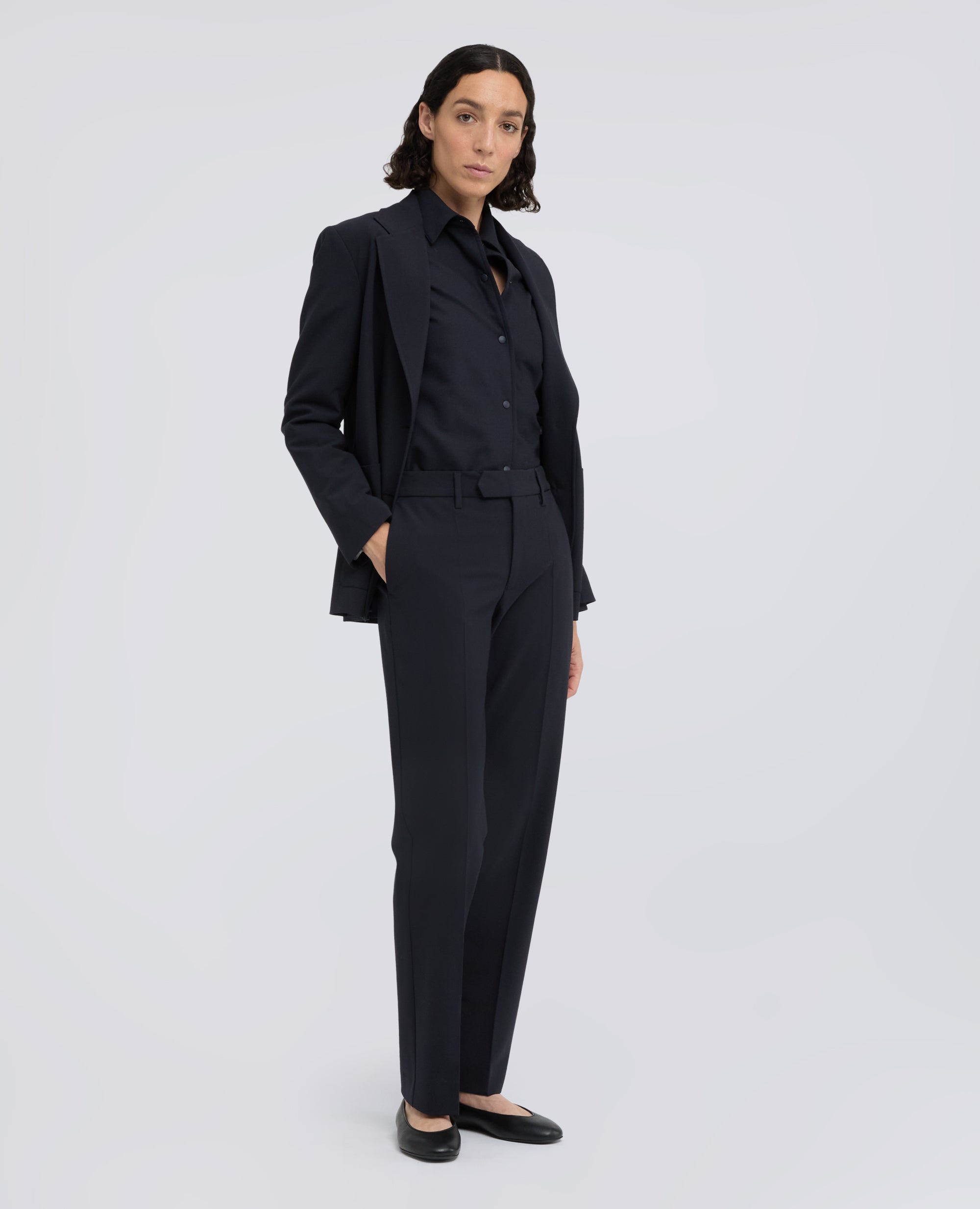 PANTALONE IN FLANELLA TECNOLANA COMFORT - BLU - ASPESI