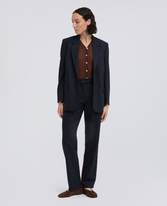 SILK AND VIRGIN WOOL JACKET - BLU - ASPESI