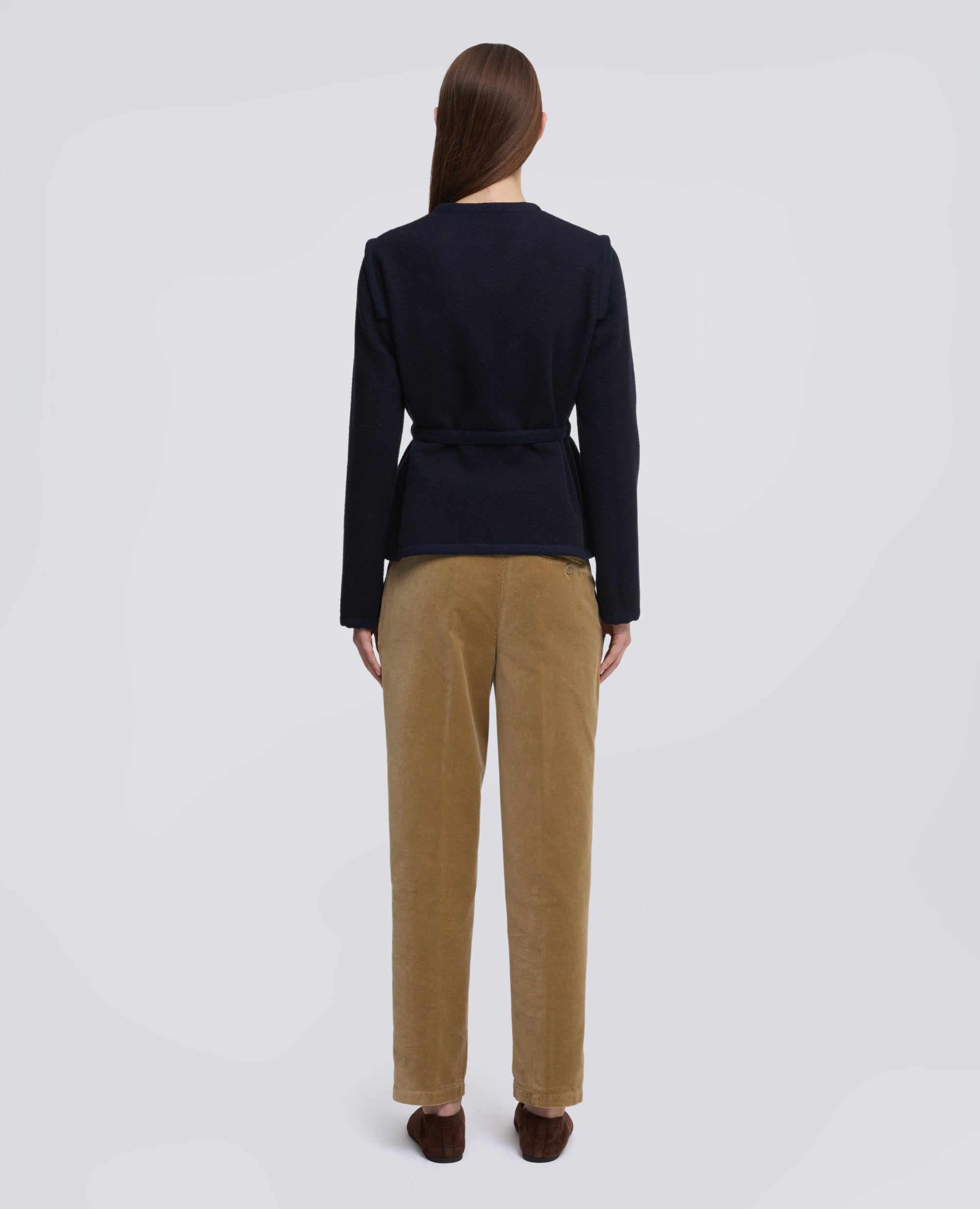 CHAQUETA DE LANA SHETLAND - BLU - ASPESI