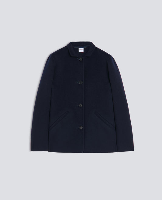 CHAQUETA DE LANA DOBLE - BLU - ASPESI