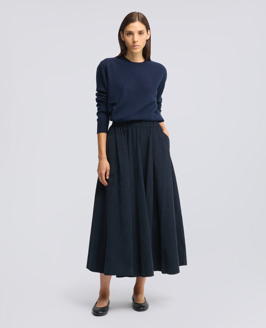 CORDUROY SKIRT - BLU - ASPESI