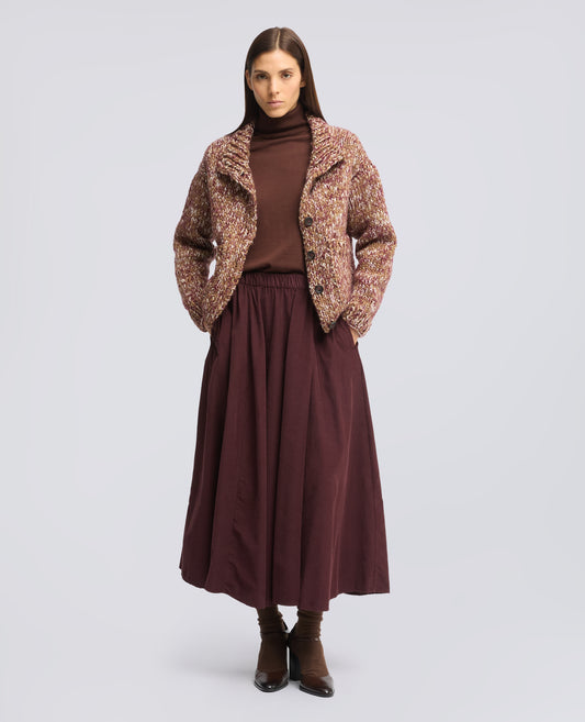 CORDUROY SKIRT - ROSSO - ASPESI
