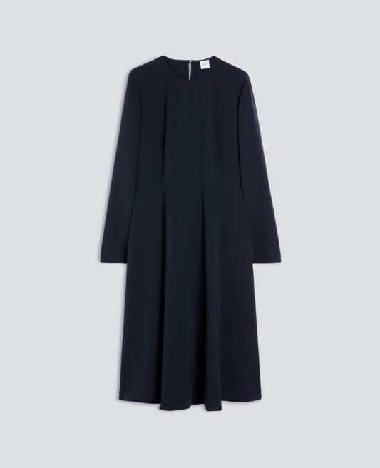 CREPE CADY MIDI DRESS - BLU - ASPESI