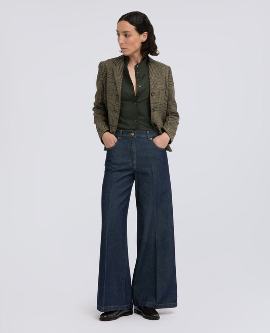 CHEMISE EN HABOTAI DE SOIE AVEC COL MAO - VERDE - ASPESI