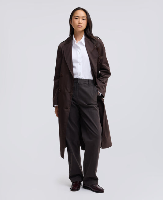 CHEMISE BOXY EN POPELINE DE COTON - BIANCO - ASPESI