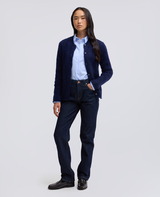 CHEMISE BOXY EN POPELINE DE COTON - AZZURRO - ASPESI