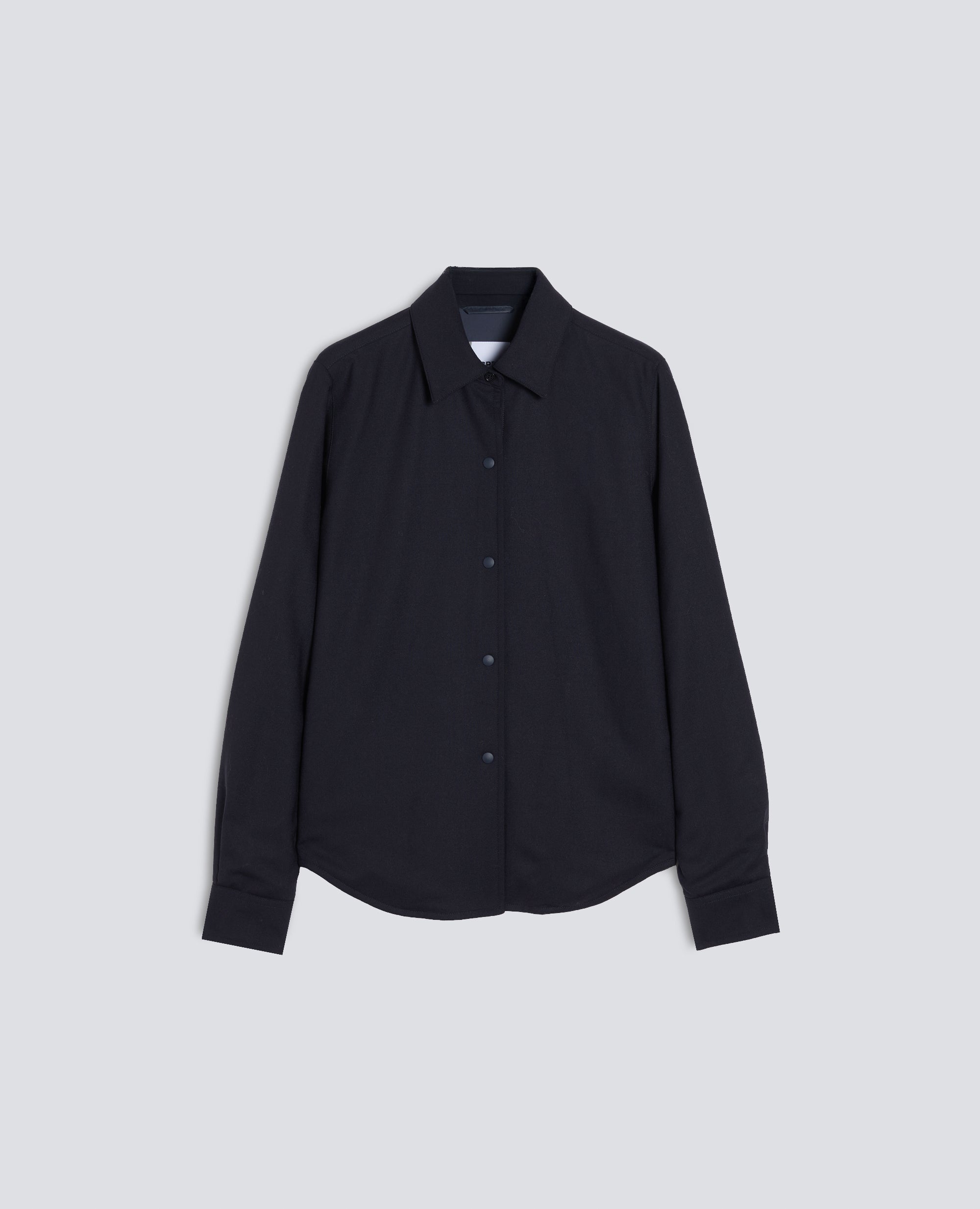 GIACCA CAMICIA -GLUE- IN FLANELLA TECNOLANA COMFORT - BLU - ASPESI