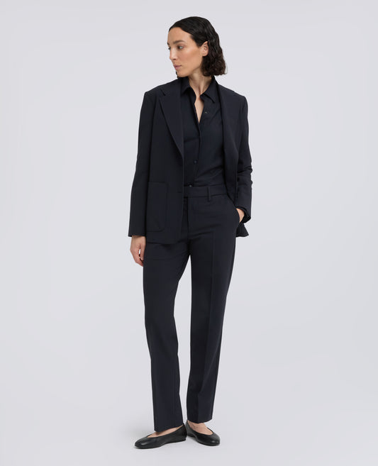 HEMDJACKE -GLUE- AUS COMFORT-TECNOLANA-FLANELL - BLU - ASPESI