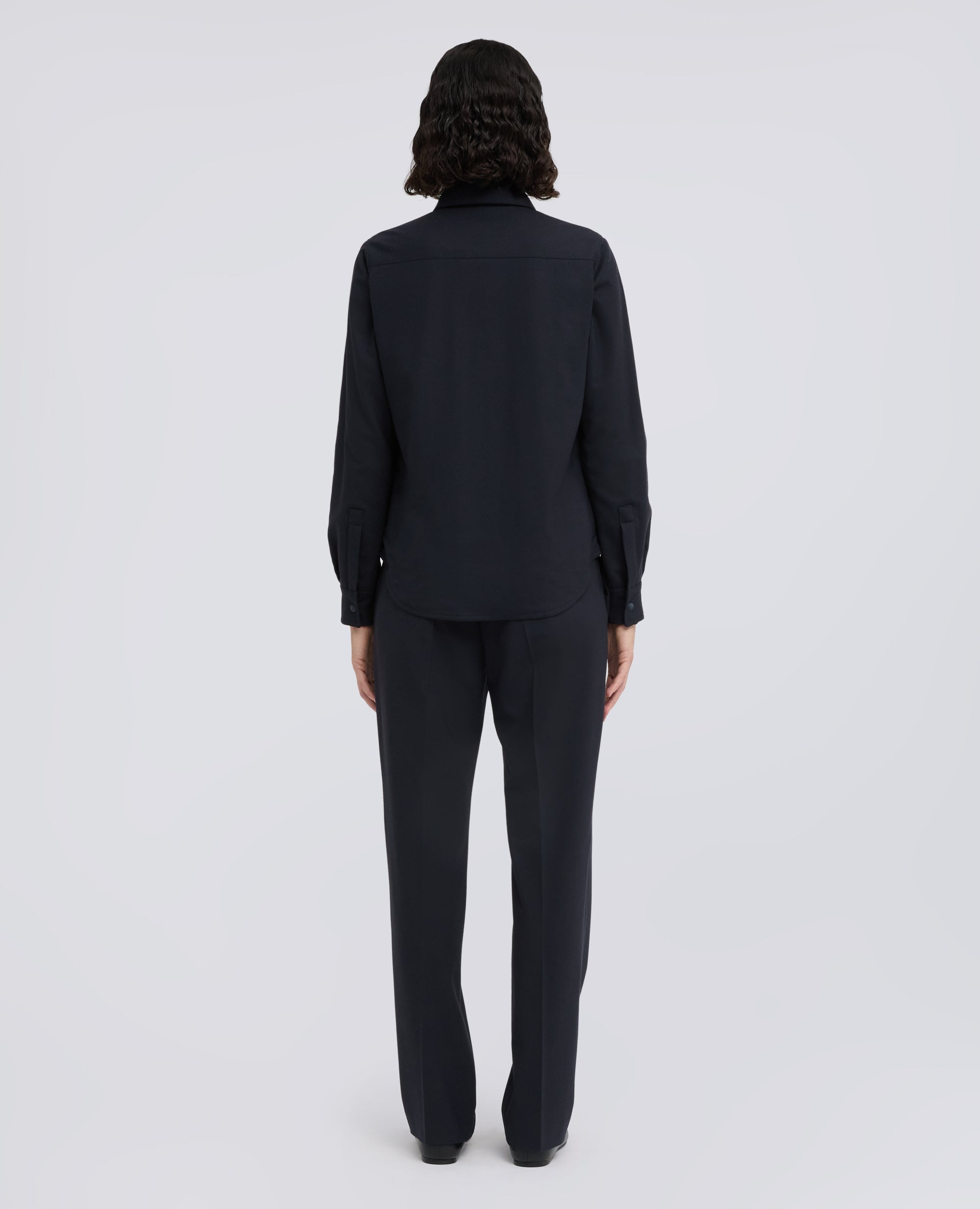 GIACCA CAMICIA -GLUE- IN FLANELLA TECNOLANA COMFORT - BLU - ASPESI
