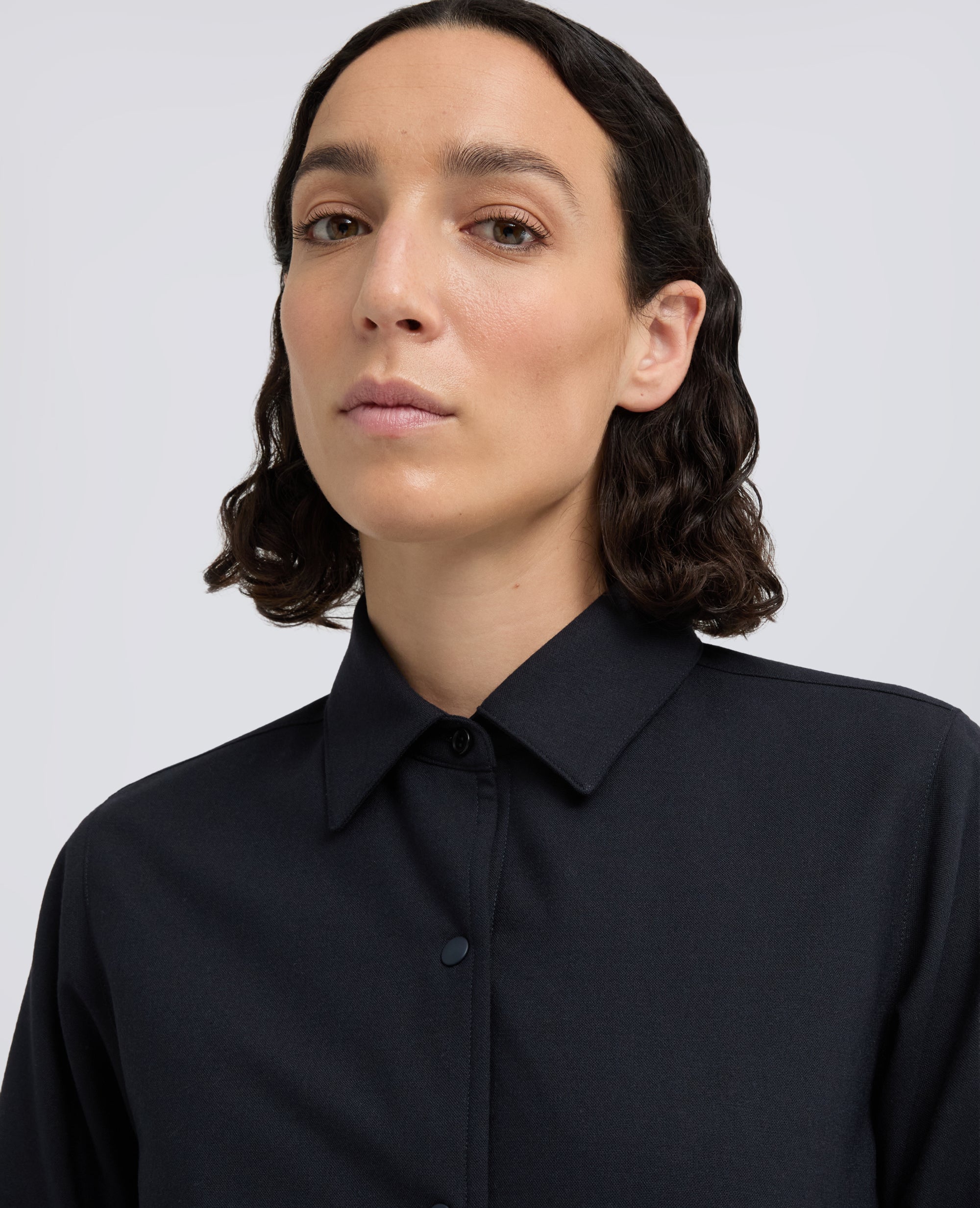 GIACCA CAMICIA -GLUE- IN FLANELLA TECNOLANA COMFORT - BLU - ASPESI