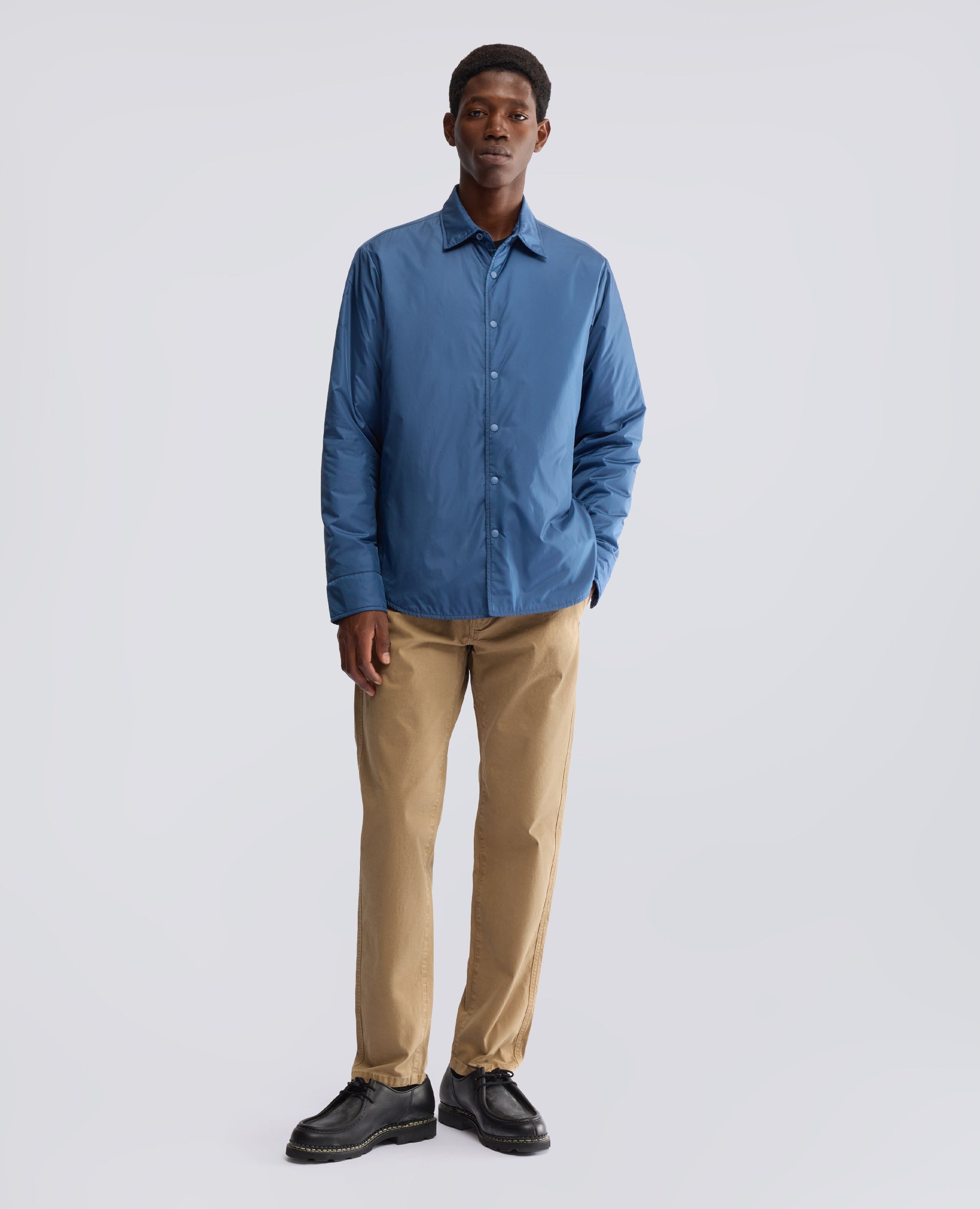 CAMICIA IN IN NYLON IMBOTTITA - BLU - ASPESI