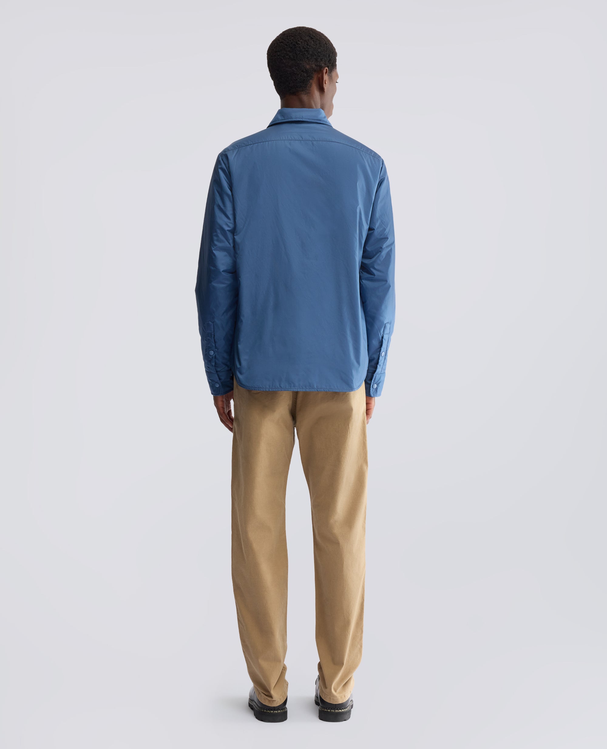 CAMICIA IN IN NYLON IMBOTTITA - BLU - ASPESI