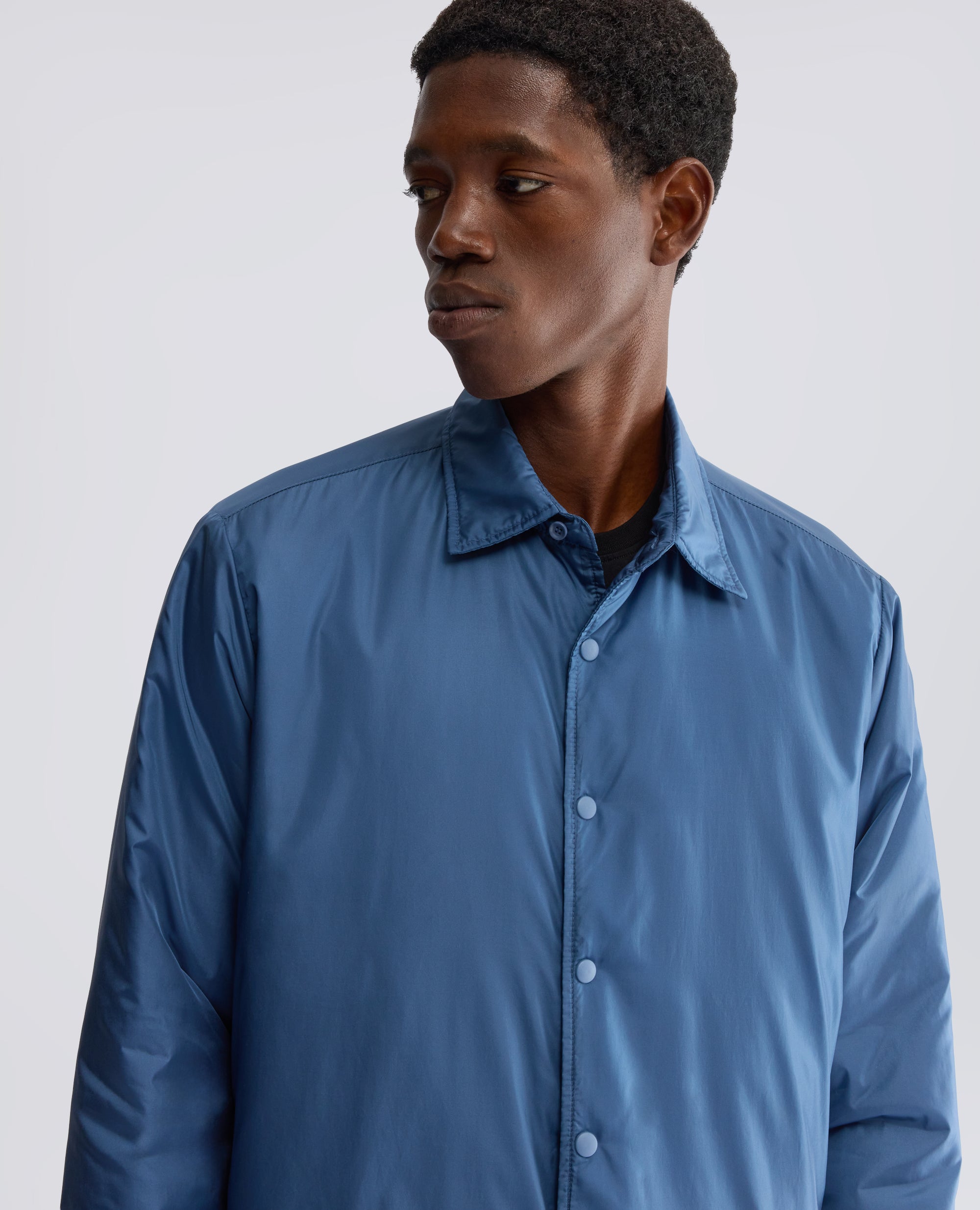 CAMICIA IN IN NYLON IMBOTTITA - BLU - ASPESI