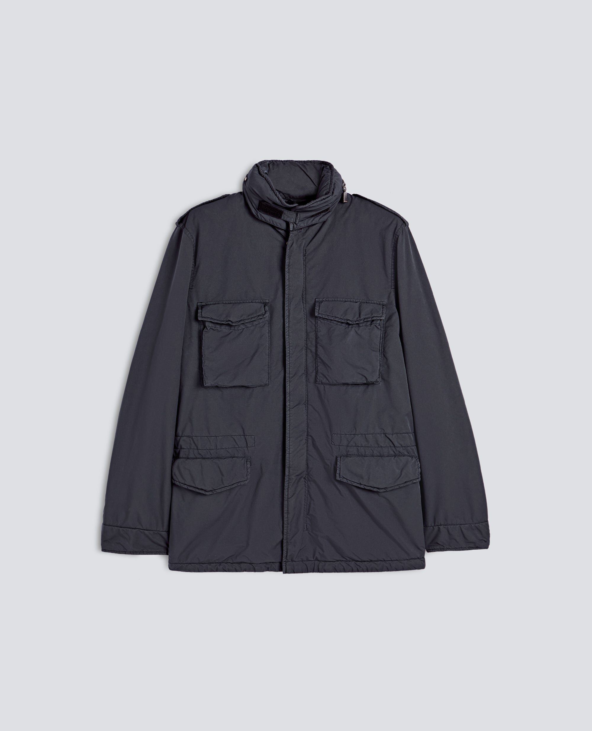 NEW CAMP WATER-REPELLENT NYLON BLEND FIELD JACKET - GREY - ASPESI
