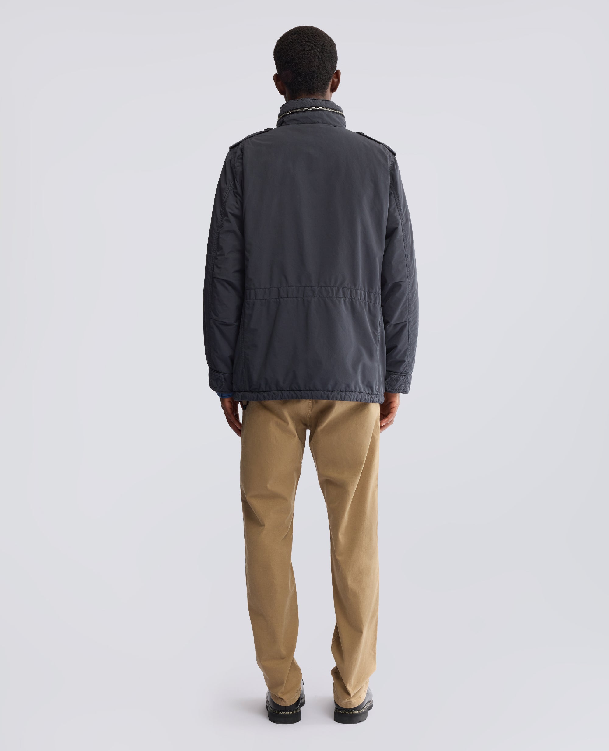 NEW CAMP WATER-REPELLENT NYLON BLEND FIELD JACKET - GREY - ASPESI