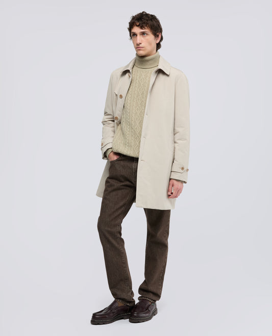 IMPERMEABLE VODKA EN TOILE DE COTON MELANGE AVEC OUATE THERMORE® - BEIGE - ASPESI
