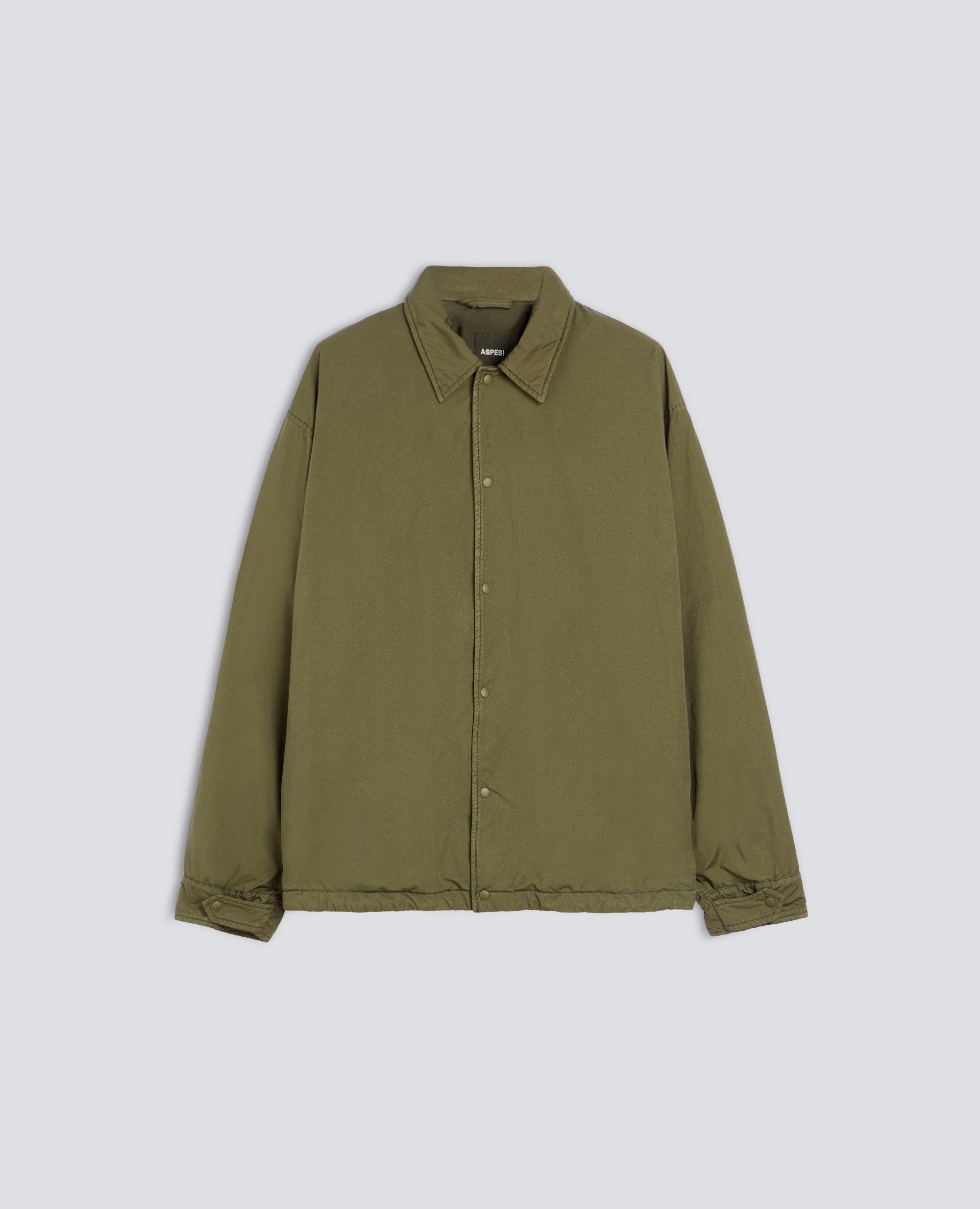CAMICIA IN MISTO NYLON IDROREPELLENTE - VERDE - ASPESI