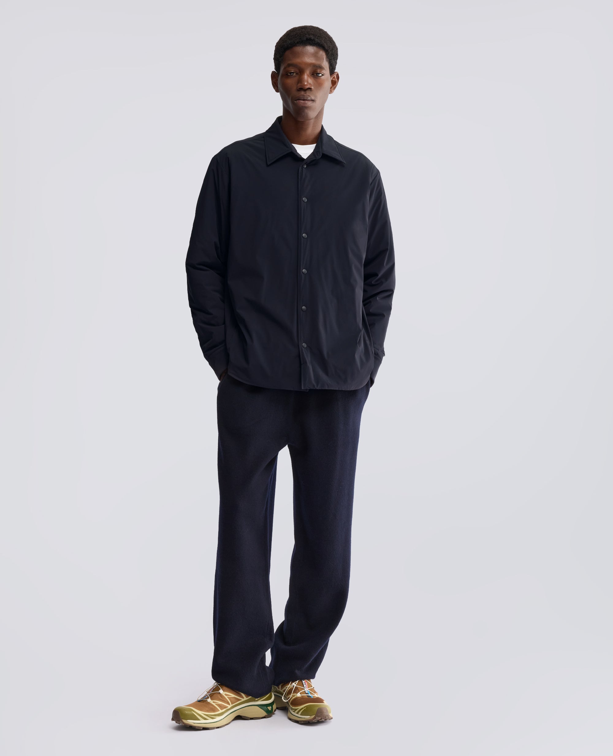 CAMICIA IN NYLON COMFORT IMBOTTITA - BLU - ASPESI