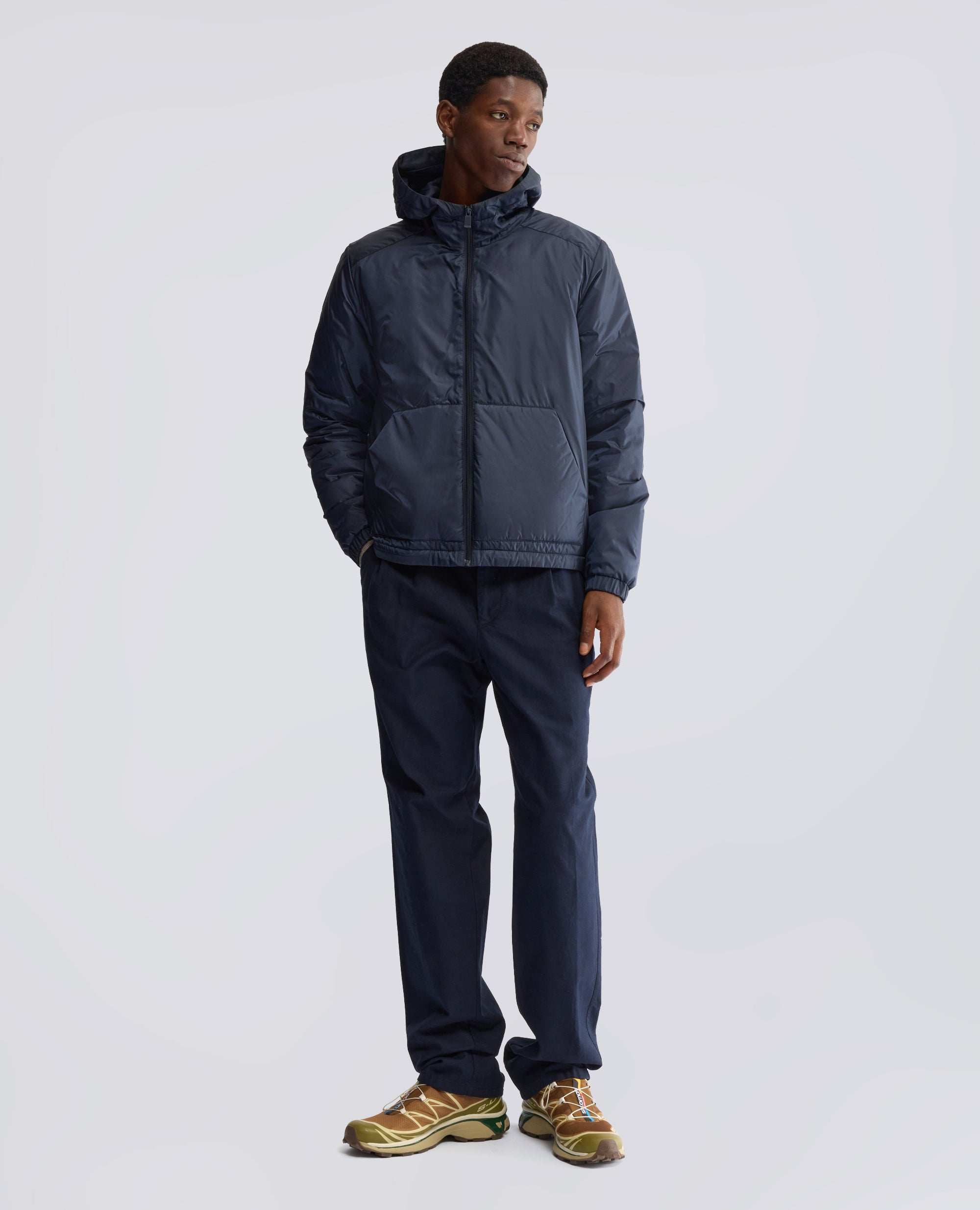 WATTIERTE JACKE AUS NYLON - BLAU - ASPESI