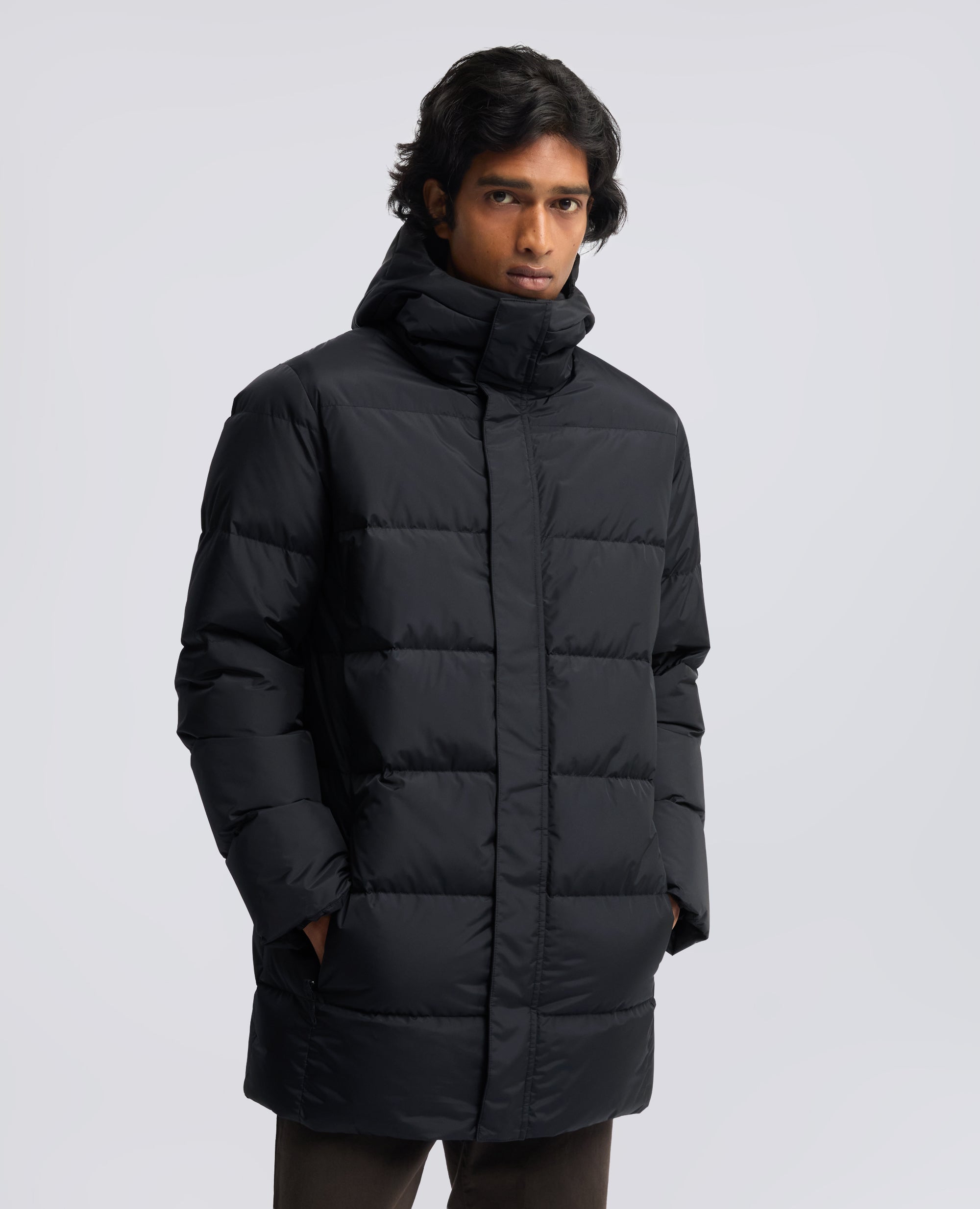 PARKA EN TAFFETAS - NOIR - ASPESI