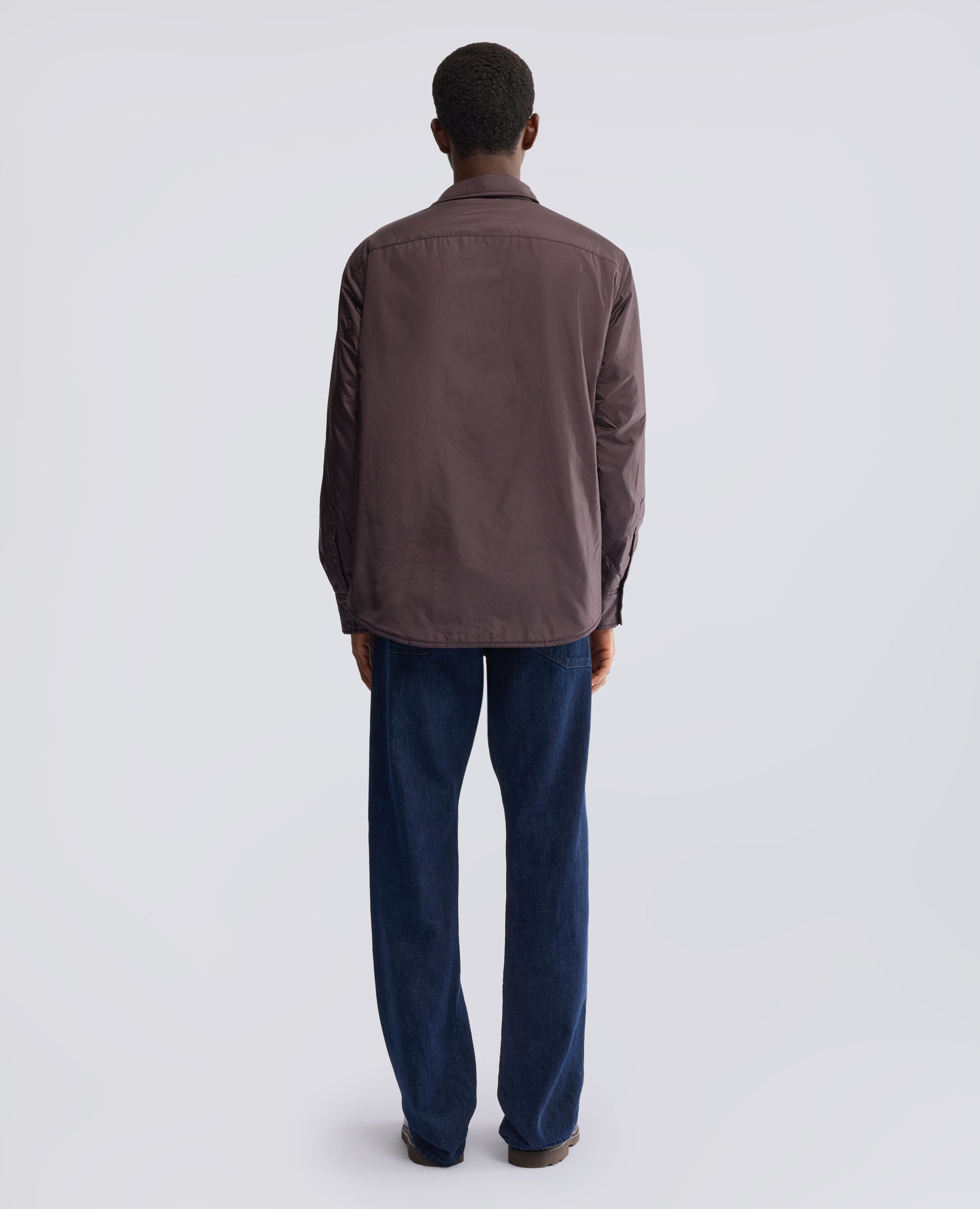 13PIU NYLON SHIRT WITH THERMORE® WADDING - BROWN - ASPESI