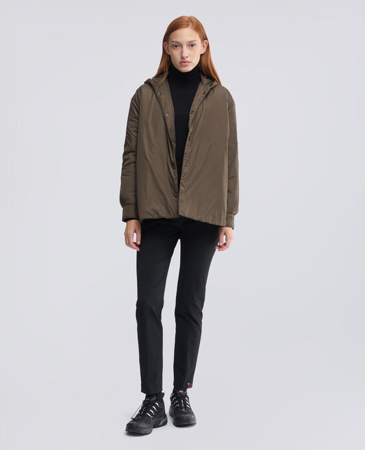 GIUBBOTTO IN NYLON IMBOTTITO CON OVATTA THERMORE - VERDE - ASPESI