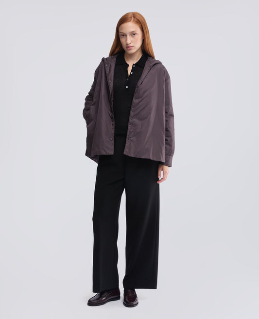 GIUBBOTTO IN NYLON IMBOTTITO CON OVATTA THERMORE - MARRONE - ASPESI