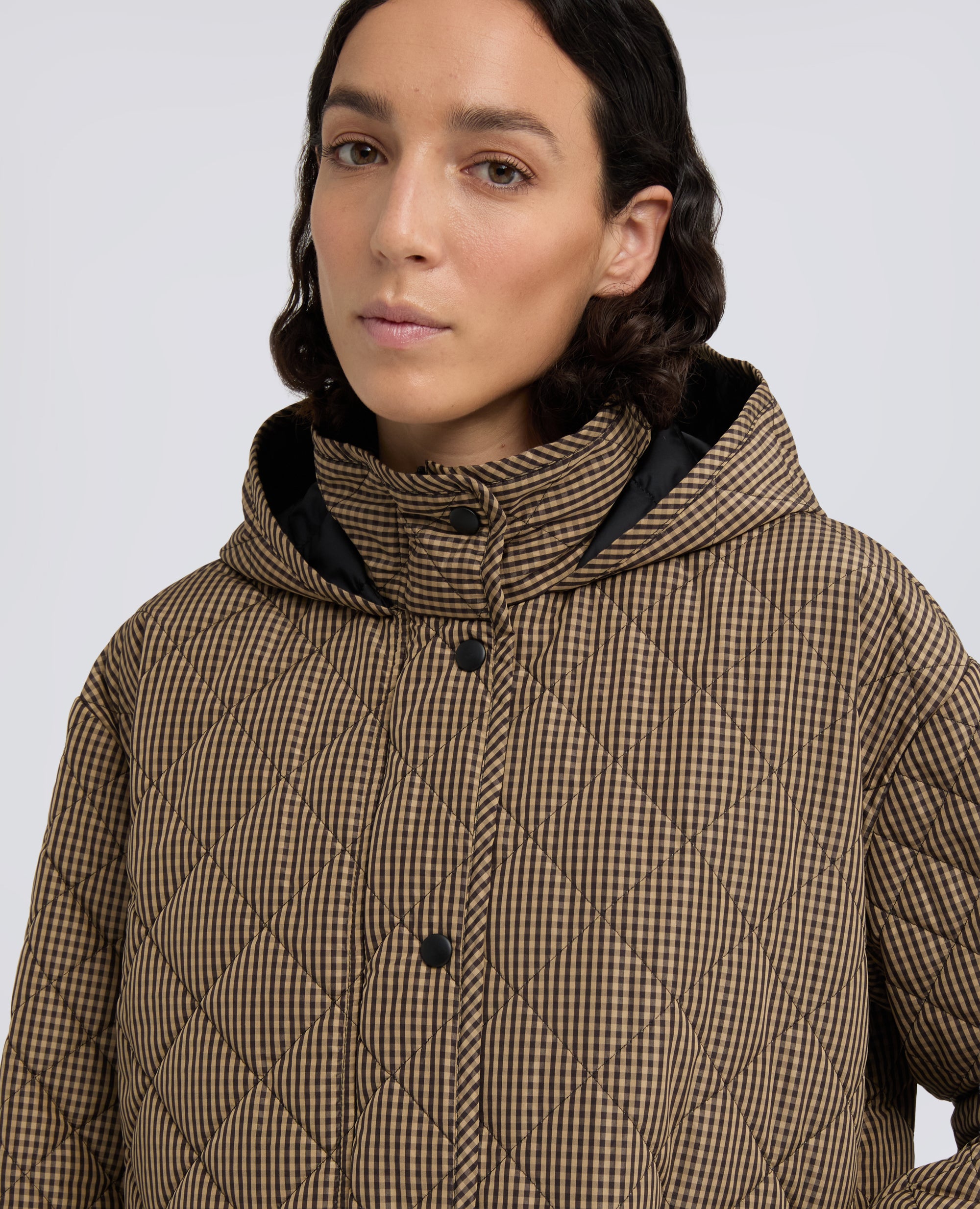 BLOUSON EN TAFFETAS DE POLYESTER TEINT EN FIL - MULTICOLOR - ASPESI
