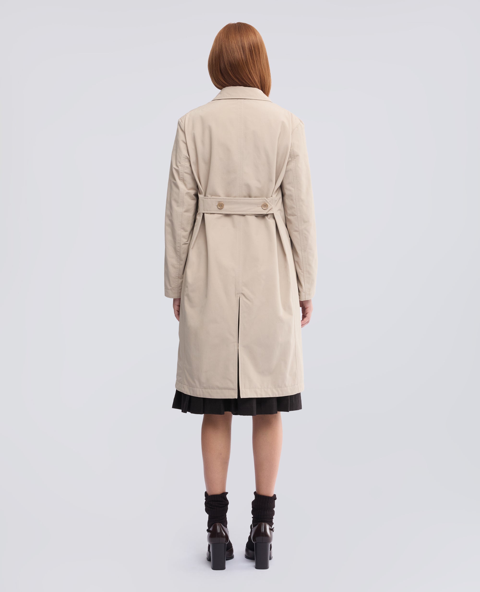 CAPPOTTO IN TELA DI  MISTO COTONE IMBOTTITO IN OVATTA THERMORE - BEIGE - ASPESI