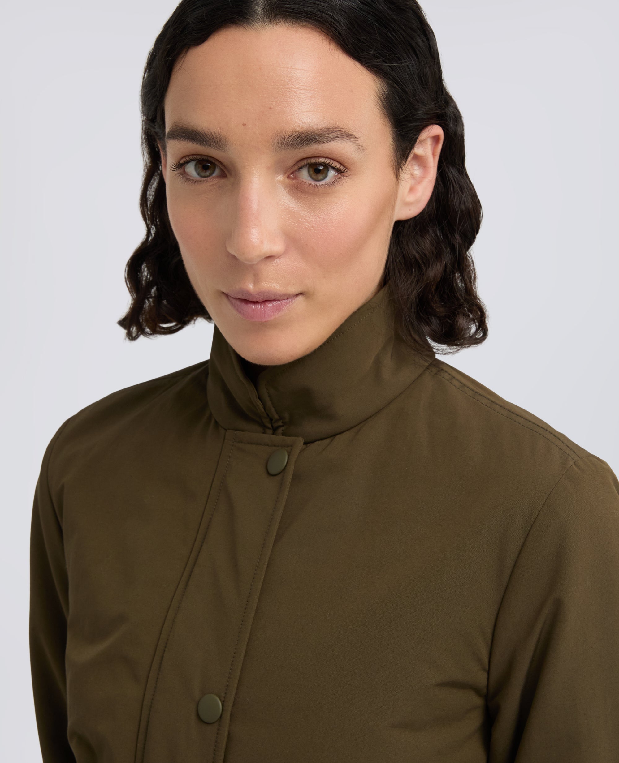 JACKE AUS BAUMWOLLMISCH-SEGELTUCH - VERDE - ASPESI